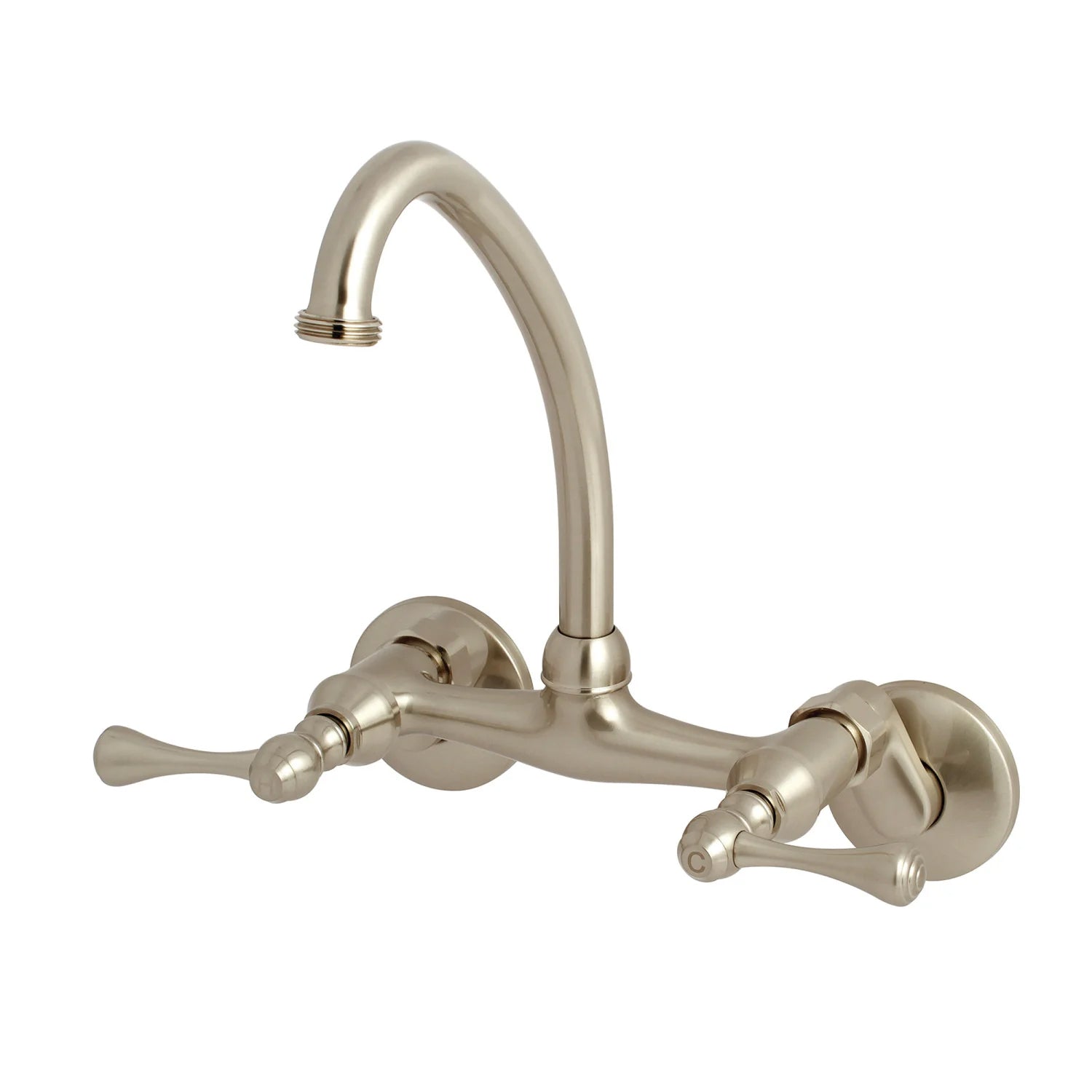 Kingston B Two-Handle 2-Hole Wall Mount Laundry Faucet