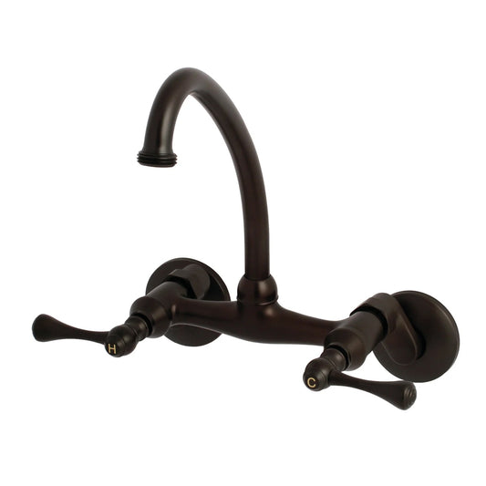 Kingston B Two-Handle 2-Hole Wall Mount Laundry Faucet