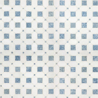MSI Azula Hatchwork 12" x 12" Polished Marble Mosaic Tile