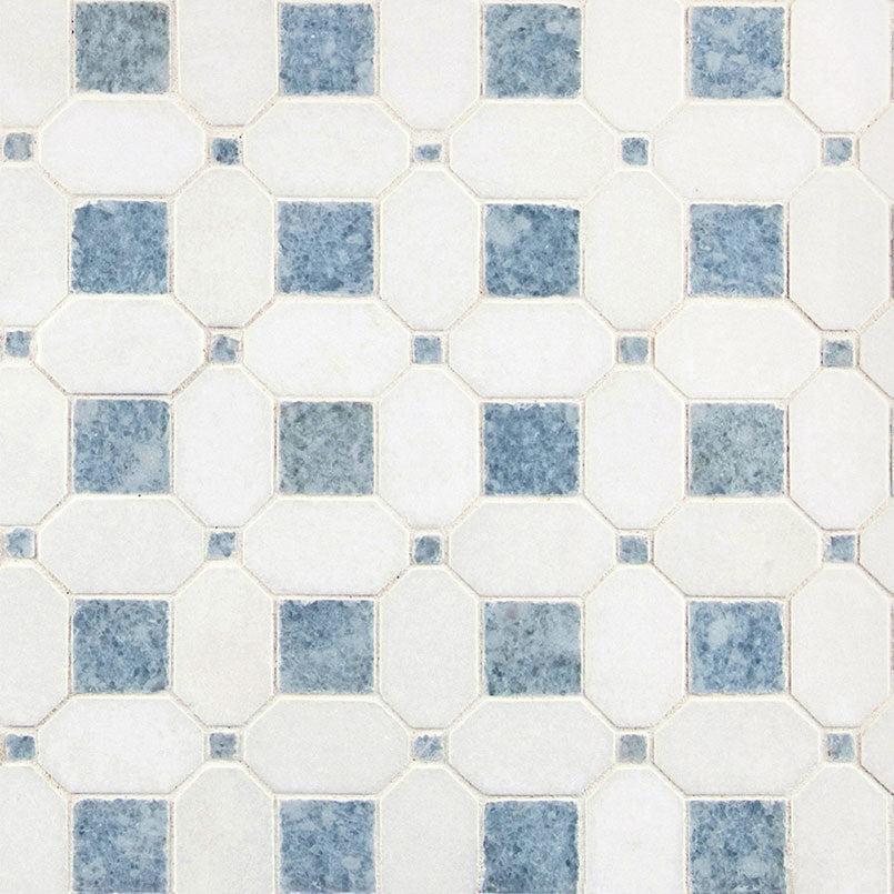 MSI Azula Hatchwork 12" x 12" Polished Marble Mosaic Tile