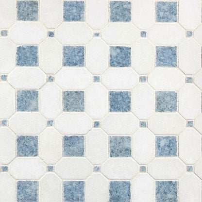 MSI Azula Hatchwork 12" x 12" Polished Marble Mosaic Tile