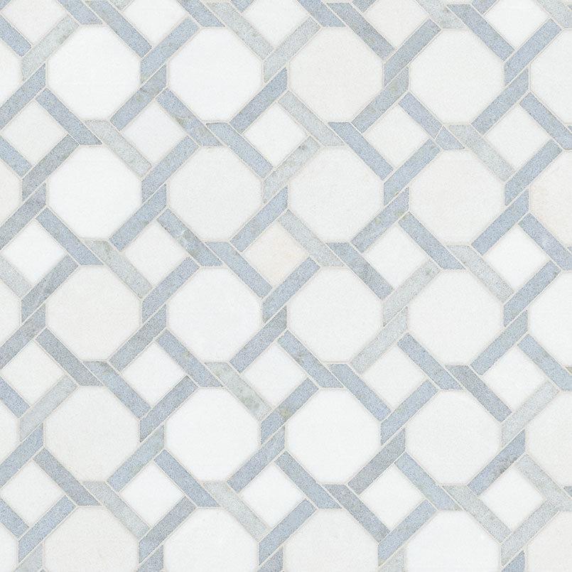 MSI Azula Kaya 11.25" x 11.25" Polished Marble Mosaic Tile