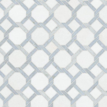 MSI Azula Kaya 11.25" x 11.25" Polished Marble Mosaic Tile