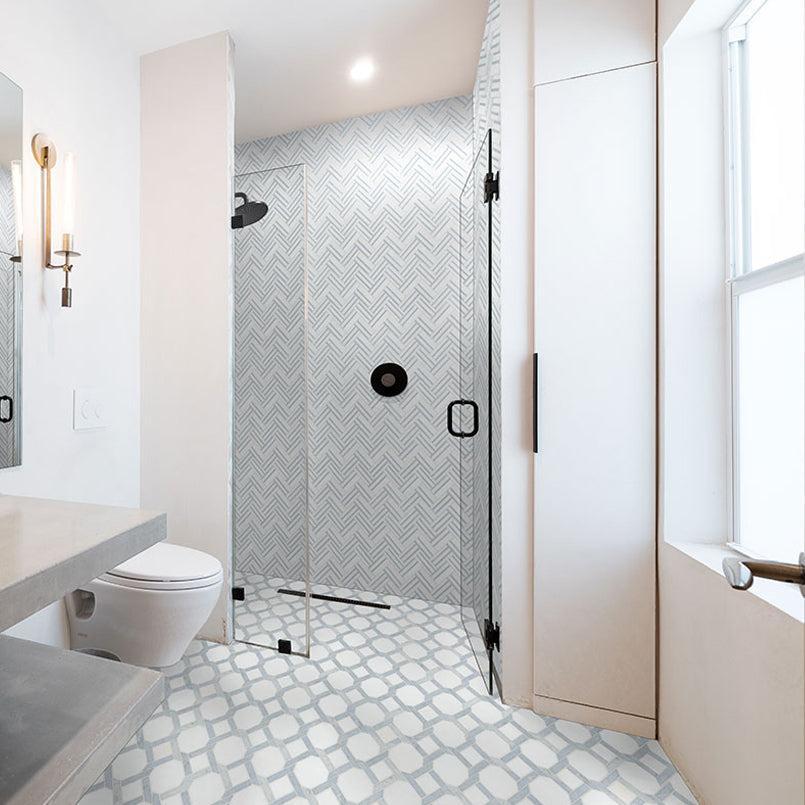 MSI Azula Kaya 11.25" x 11.25" Polished Marble Mosaic Tile