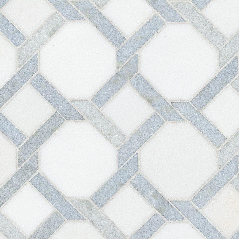 MSI Azula Kaya 11.25" x 11.25" Polished Marble Mosaic Tile