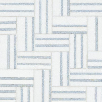 MSI Azula Linea 10.5" x 10.25" Polished Marble Mosaic Tile