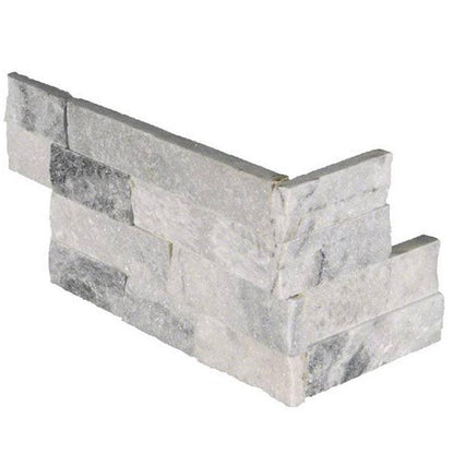 MSI Surfaces Alaska Gray 6" x 24" Marble Stacked Stone