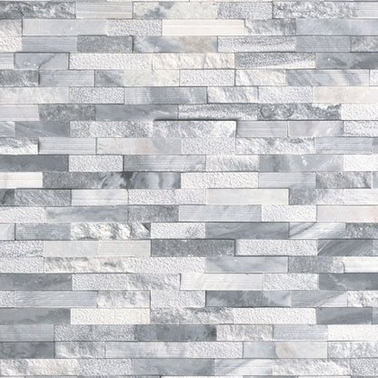 MSI Surfaces Alaska Gray Multi Finish 6" x 24" Marble Stacked Stone