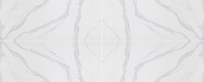 Raphael Stone Calacatta Luo Bookmatched Polished 126" x 63" Quartz Slab