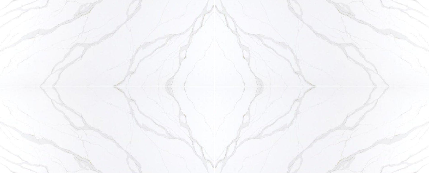 Raphael Stone Calacatta Monaco Polished 126" x 63" Quartz Slab