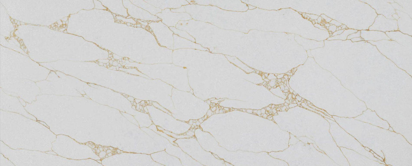 Raphael Stone Calacatta Naple Polished 126" x 63" Quartz Slab