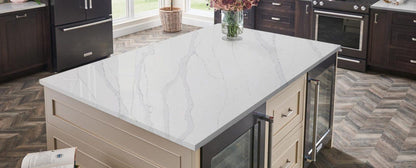 Raphael Stone Calacatta Oro Polished 126" x 63" Quartz Slab