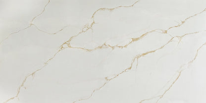 Raphael Stone Calacatta Palermo Bookmatched Polished 126" x 63" Quartz Slab