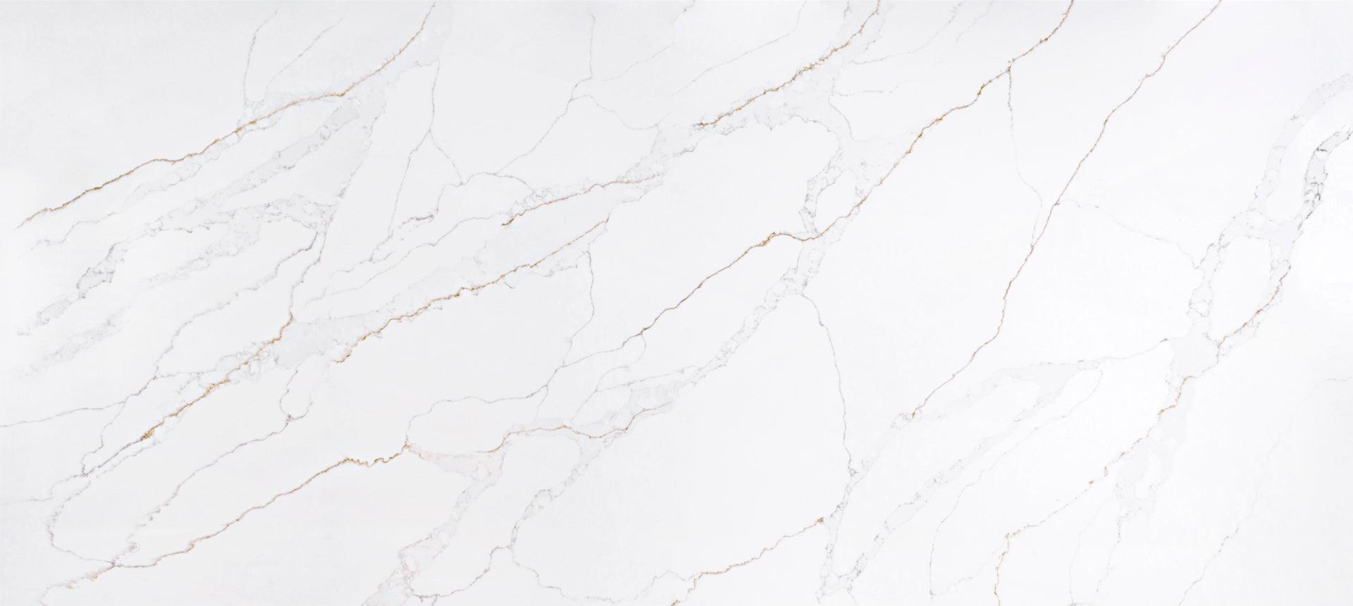 Raphael Stone Calacatta Romano Polished 126" x 63" Quartz Slab