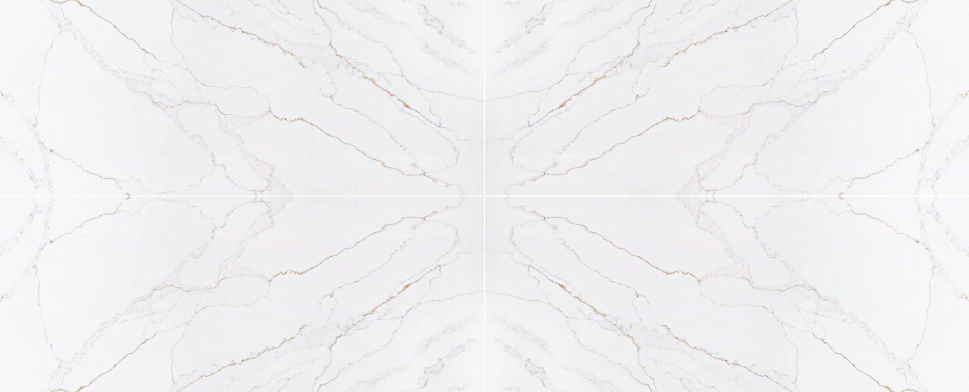 Raphael Stone Calacatta Romano Polished 126" x 63" Quartz Slab