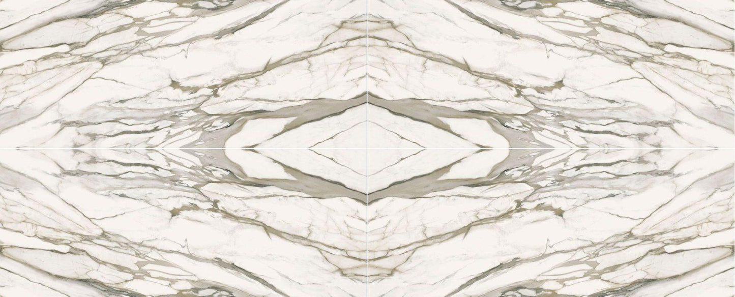 Raphael Stone Calacatta Venato Bookmatched 127" x 64" Porcelain Slab