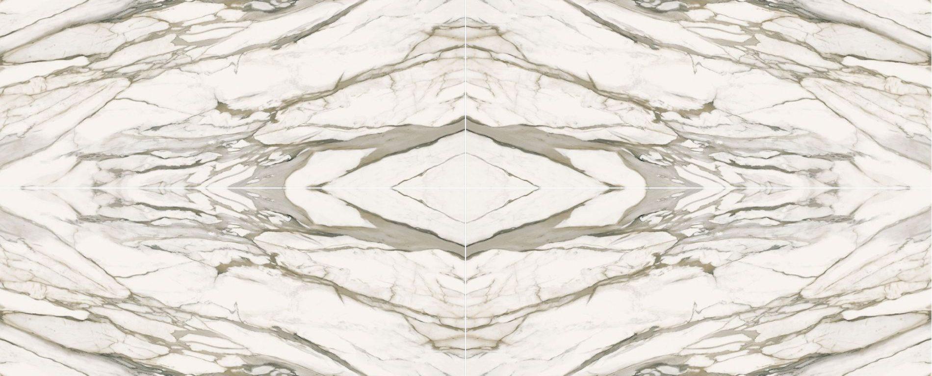 Raphael Stone Calacatta Venato Bookmatched 127" x 64" Porcelain Slab