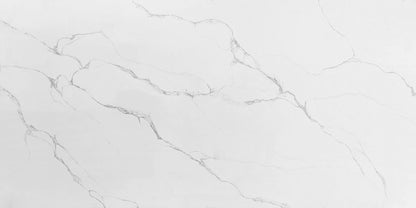 Raphael Stone Calacatta Venetian Bookmatched Polished 126" x 63" Quartz Slab