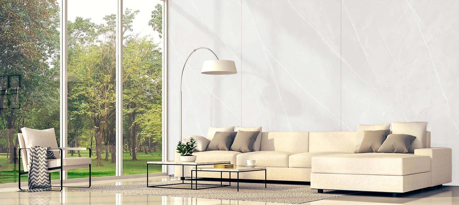 Raphael Stone Pietra Bianco Matte/Polished Porcelain Tile