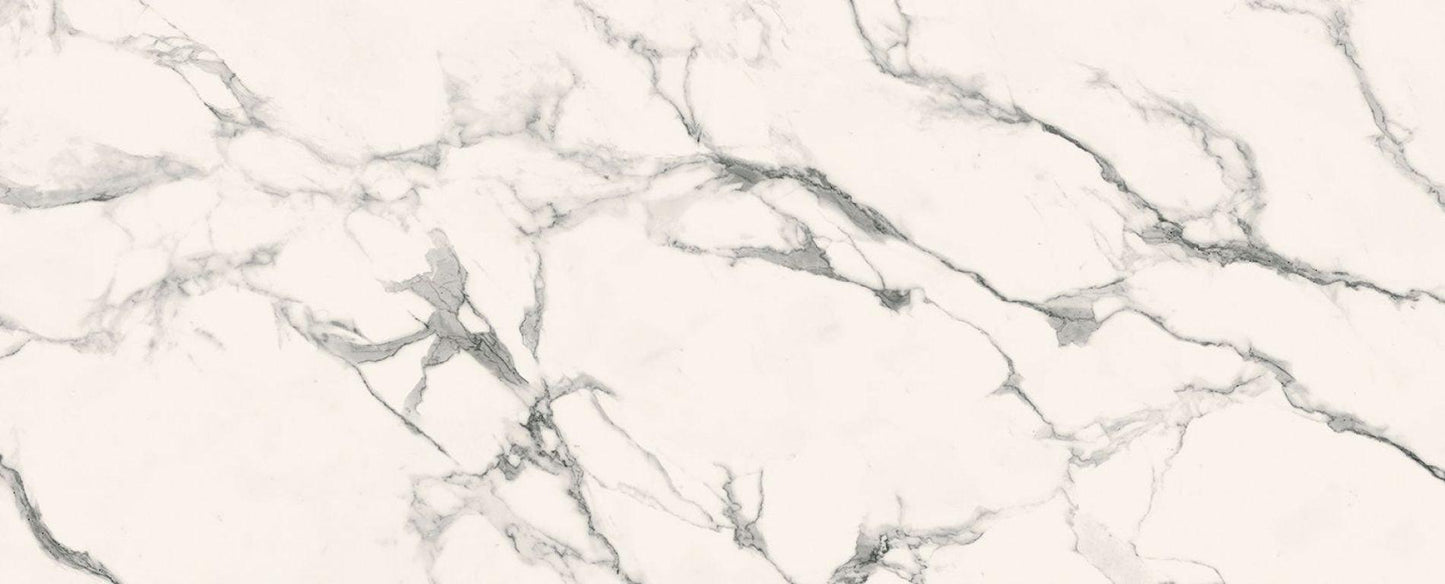 Raphael Stone Statuario Bianco Bookmatched 127" x 64" Porcelain Slab