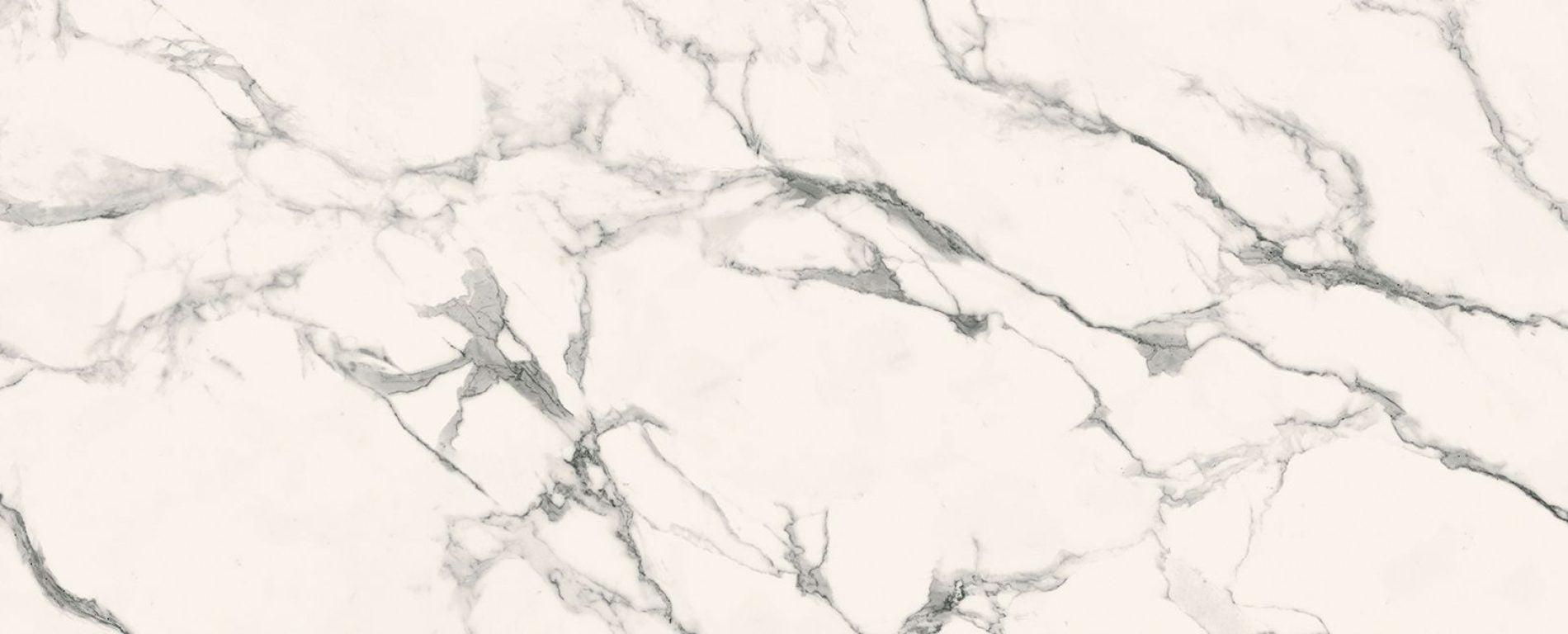 Raphael Stone Statuario Bianco Bookmatched 127" x 64" Porcelain Slab