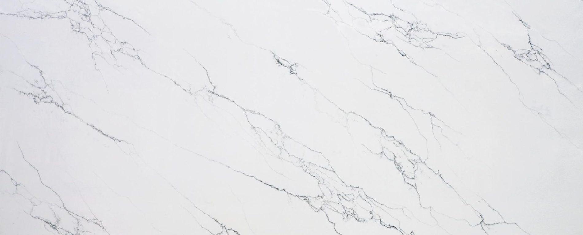 Raphael Stone Venatino White Polished 126" x 63" Quartz Slab