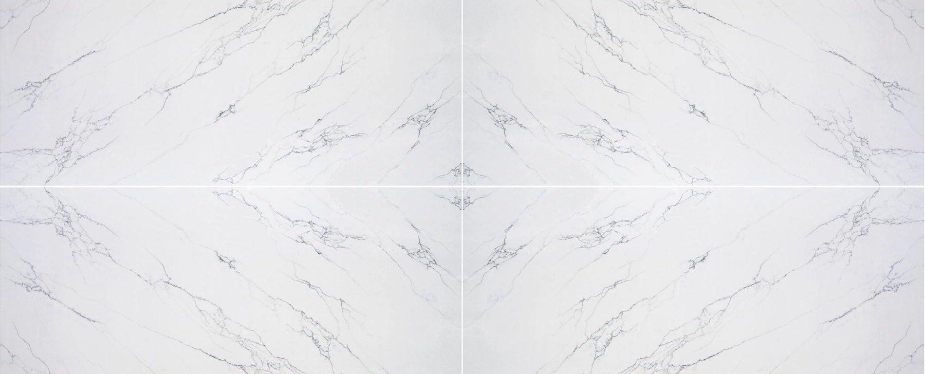 Raphael Stone Venatino White Polished 126" x 63" Quartz Slab