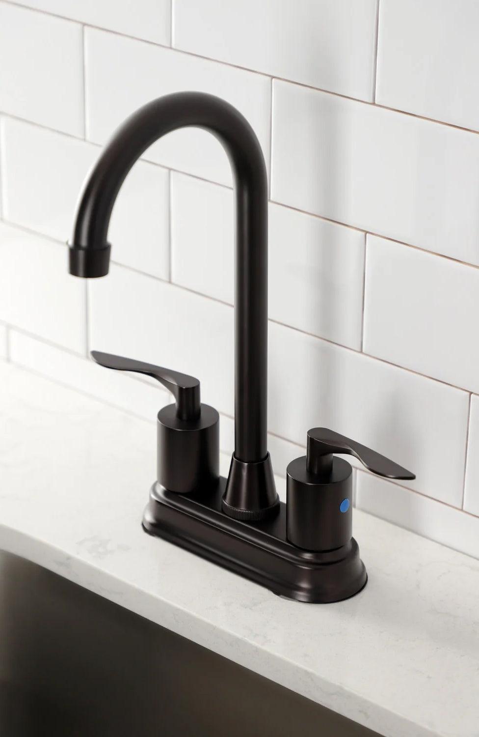 Serena Two-Handle 2-Hole Deck Mount Bar Faucet