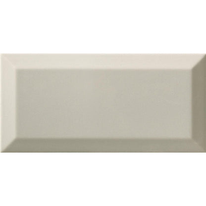 Siena Decor Bisel Brillo Collection Light Grey 4" x 8" Polished Porcelain Subway Tile