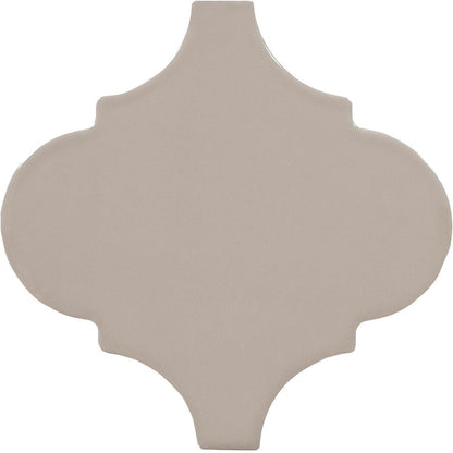 Siena Decor Camber Collection Taupe 7" x 7" Polished Porcelain Decorative Tile