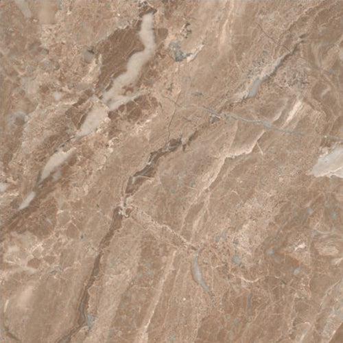 Siena Decor Corina Collection Brown 24" x 24" Polished Porcelain Tile