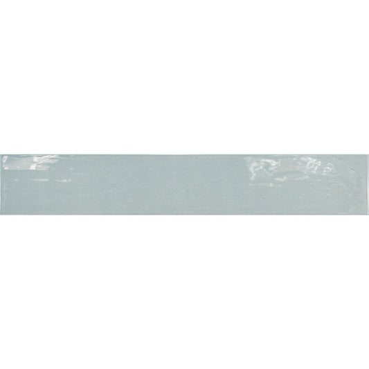 Siena Decor Country Collection Ash Blue 2.5" x 16" Polished Porcelain Subway Tile