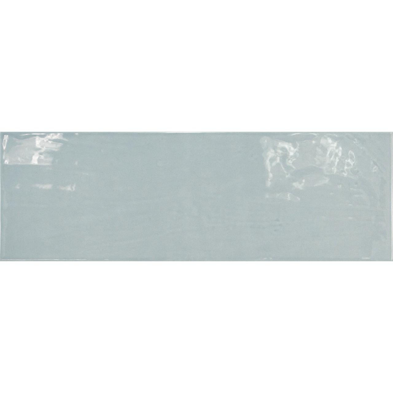 Siena Decor Country Collection Ash Blue 2.5" x 8" Polished Porcelain Subway Tile