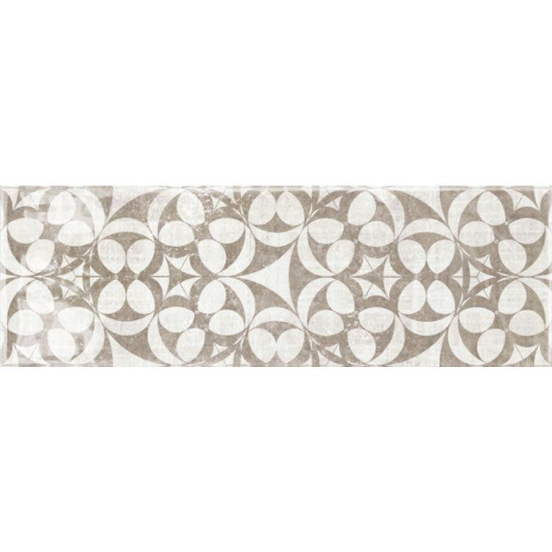 Siena Decor Country Collection Crochet Tobacco 2.5" x 8" Polished Porcelain Decorative Subway Tile