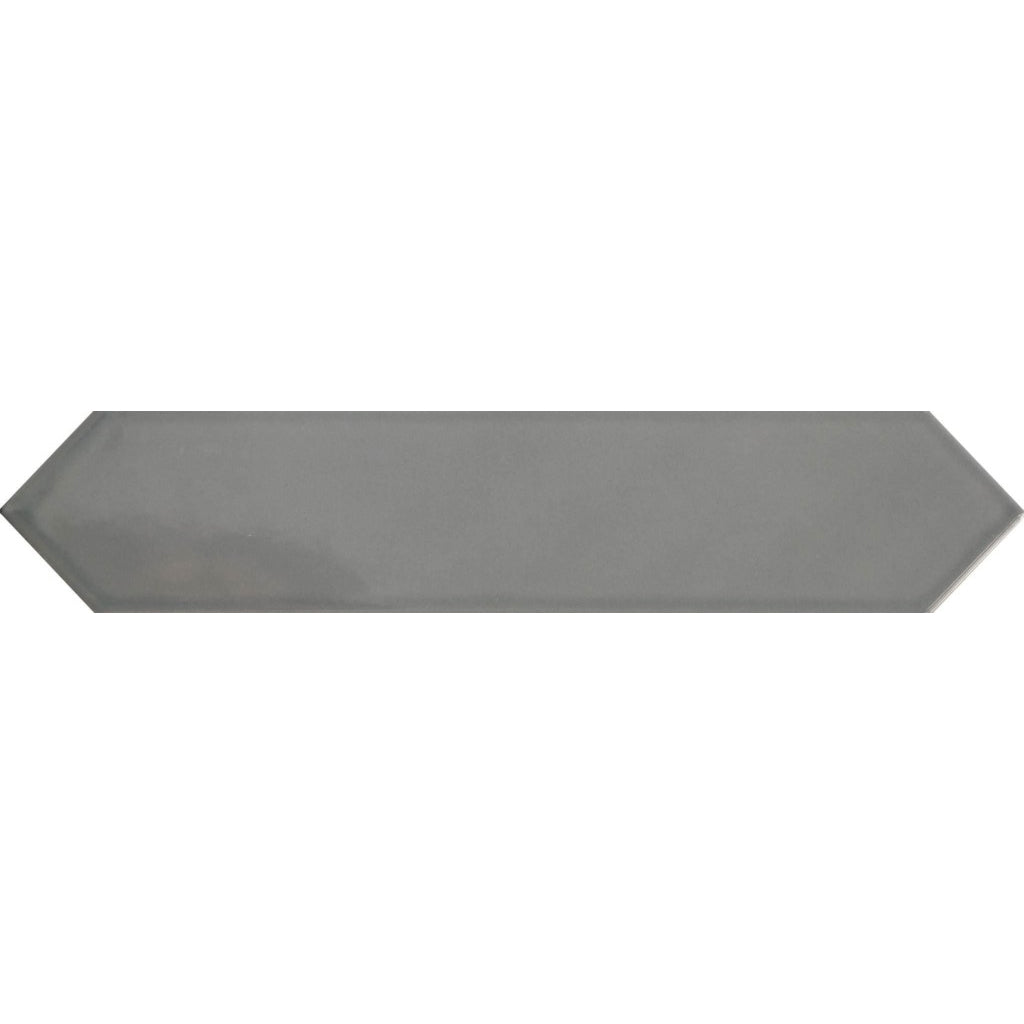 Siena Decor Dimsey Collection Grey 2.6" x 13" Polished Porcelain Decorative Subway Tile