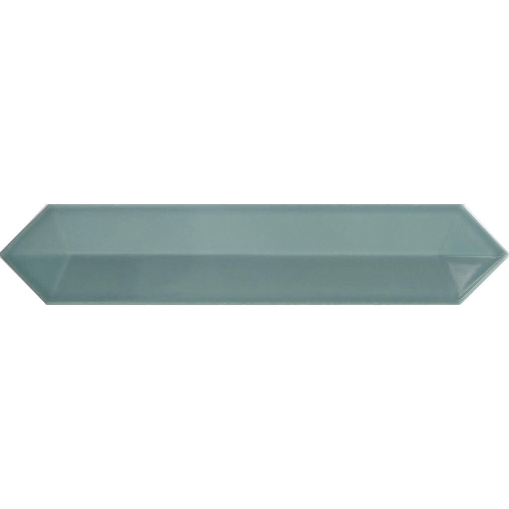 Siena Decor Dimsey Collection Jade 3D 2.6" x 13" Polished Porcelain Decorative Subway Tile