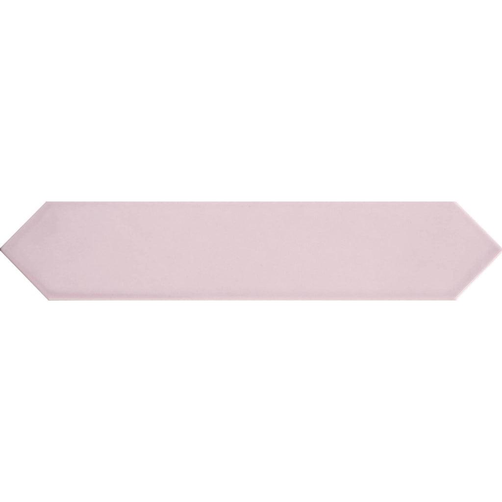 Siena Decor Dimsey Collection Pink 2.6" x 13" Polished Porcelain Decorative Subway Tile