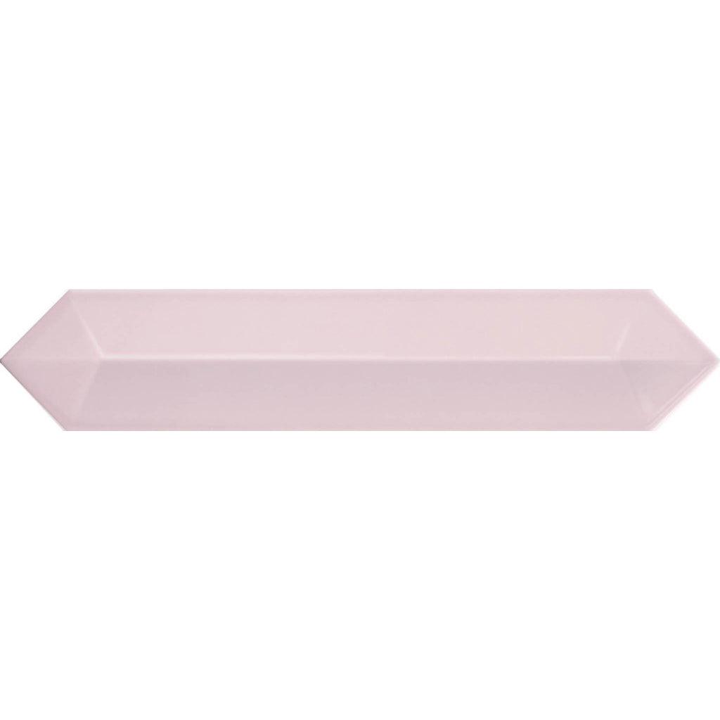 Siena Decor Dimsey Collection Pink 3D 2.6" x 13" Polished Porcelain Decorative Subway Tile