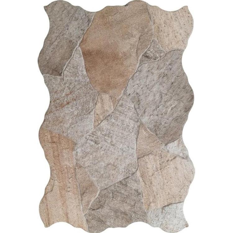 Siena Decor Flagstone Collection Filita 17" x 26" Textured Decorative Porcelain Tile