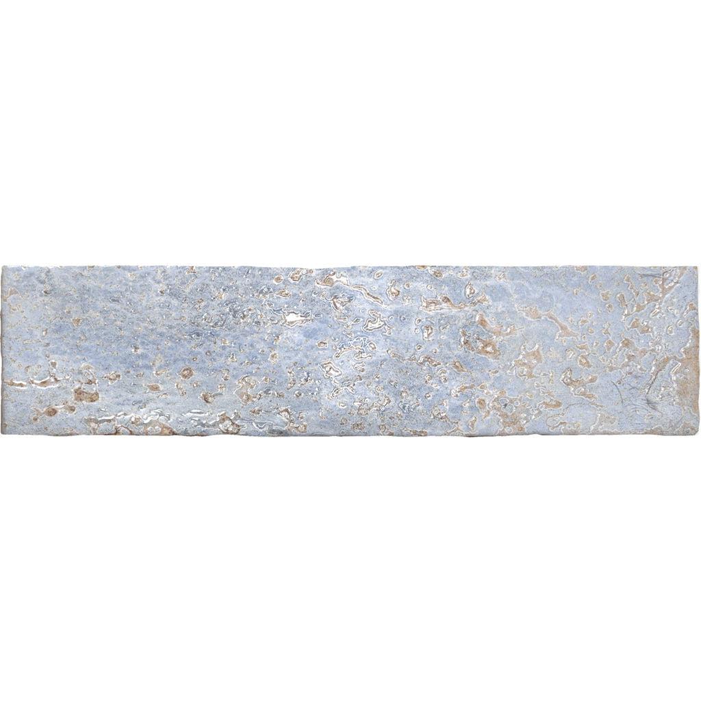 Siena Decor Industrial Collection Blue 3" x 12" Polished Ceramic Subway Tile