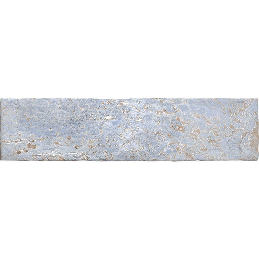 Siena Decor Industrial Collection Blue 3" x 12" Polished Ceramic Subway Tile