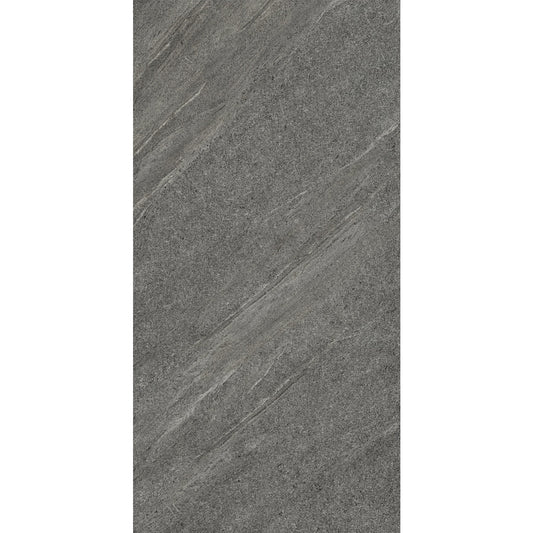 Siena Decor Limestone Collection Coal 12" x 24" Matte Porcelain Tile