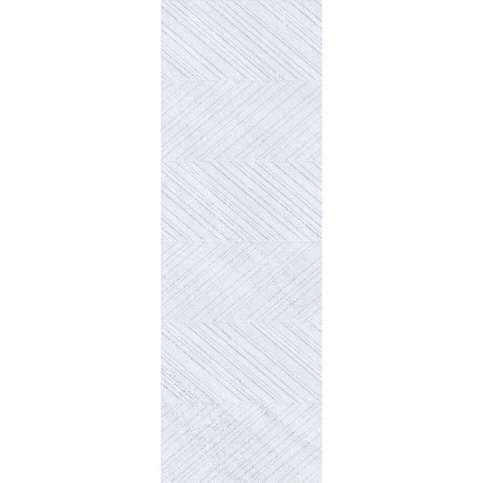 Siena Decor Look Kliff Collection White 12" x 36" Matte Finish Textured Decorative Porcelain Tile