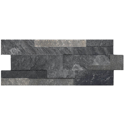 Siena Decor Nativa Collection Dark 6" x 16" Textured Decorative Porcelain Tile