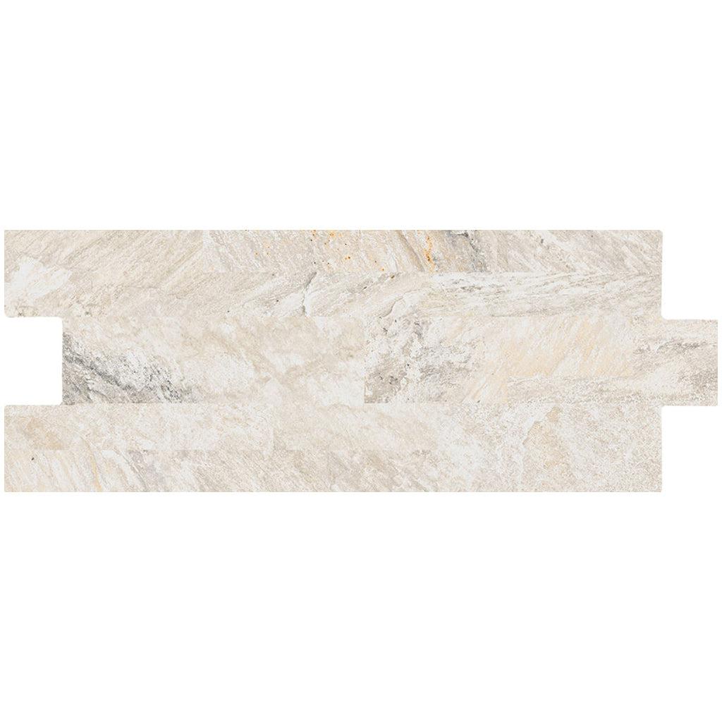 Siena Decor Nativa Collection Light 6" x 16" Textured Decorative Porcelain Tile