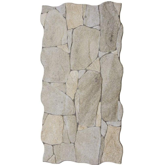 Siena Decor Rock Collection Petra Beige 13" x 26" Matte Decorative Porcelain Tile