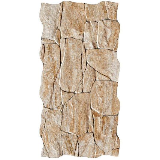 Siena Decor Rock Collection Teide Beige 13" x 26" Matte Decorative Porcelain Tile