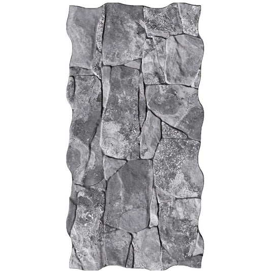 Siena Decor Rock Collection Vulcano Dark 13" x 26" Matte Decorative Porcelain Tile