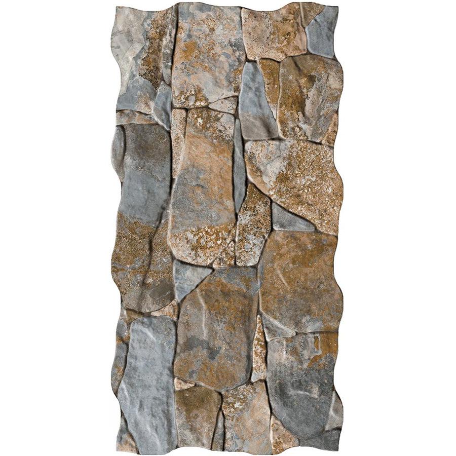 Siena Decor Rock Collection Vulcano Oxido 13" x 26" Matte Decorative Porcelain Tile