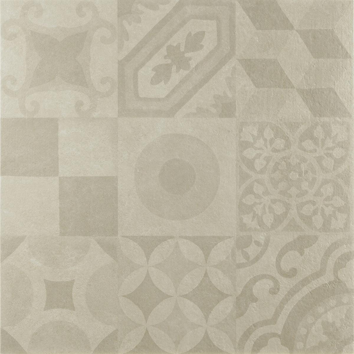 Siena Decor Torp Collection Moka 24" x 24" Matte Decorative Porcelain Tile